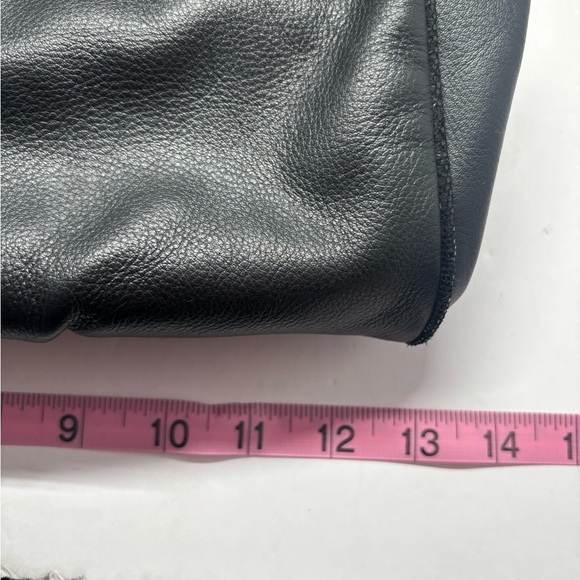 Coach Black Leather Satchel with Silver Hardware - Picture 7 of 8